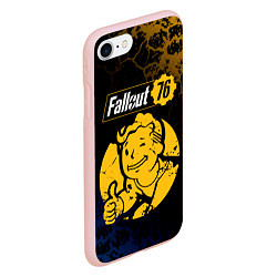 Чехол iPhone 7/8 матовый FALLOUT76, цвет: 3D-светло-розовый — фото 2