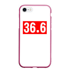 Чехол iPhone 7/8 матовый 36 6, цвет: 3D-малиновый