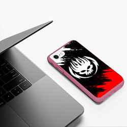 Чехол iPhone 7/8 матовый THE OFFSPRING, цвет: 3D-малиновый — фото 2