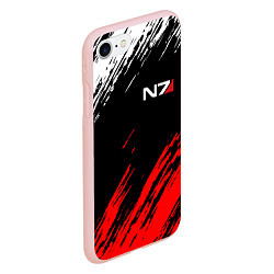 Чехол iPhone 7/8 матовый MASS EFFECT N7, цвет: 3D-светло-розовый — фото 2