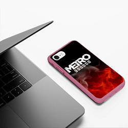Чехол iPhone 7/8 матовый METRO EXODUS, цвет: 3D-малиновый — фото 2