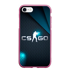 Чехол iPhone 7/8 матовый CS:GO Vintage, цвет: 3D-малиновый