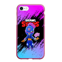 Чехол iPhone 7/8 матовый BRAWL STARS TARA, цвет: 3D-малиновый