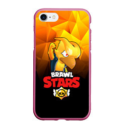 Чехол iPhone 7/8 матовый BRAWL STARS CROW PHOENIX, цвет: 3D-малиновый