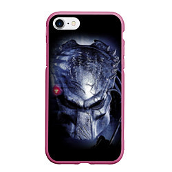 Чехол iPhone 7/8 матовый PREDATOR, цвет: 3D-малиновый