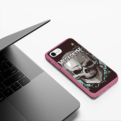 Чехол iPhone 7/8 матовый Megadeth, цвет: 3D-малиновый — фото 2