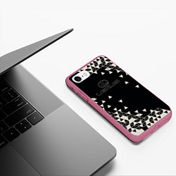 Чехол iPhone 7/8 матовый LEXUS, цвет: 3D-малиновый — фото 2