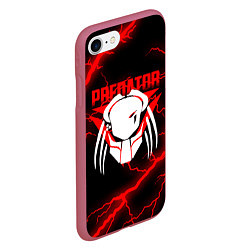 Чехол iPhone 7/8 матовый PREDATOR, цвет: 3D-малиновый — фото 2