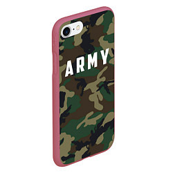 Чехол iPhone 7/8 матовый ARMY, цвет: 3D-малиновый — фото 2