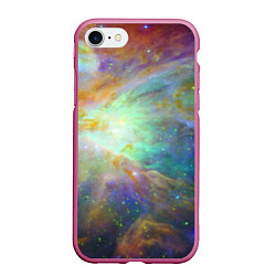 Чехол iPhone 7/8 матовый The Heart of Orion, цвет: 3D-малиновый