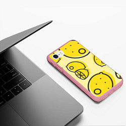 Чехол iPhone 7/8 матовый Лимончики, цвет: 3D-баблгам — фото 2