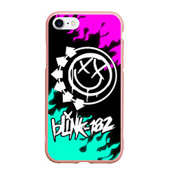 Чехол iPhone 7/8 матовый Blink-182 5, цвет: 3D-светло-розовый