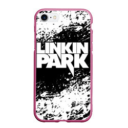 Чехол iPhone 7/8 матовый LINKIN PARK 5, цвет: 3D-малиновый