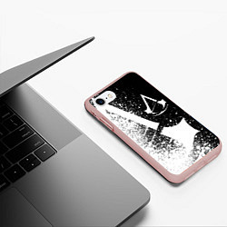 Чехол iPhone 7/8 матовый Assassin’s Creed 03, цвет: 3D-светло-розовый — фото 2