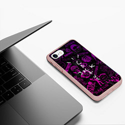 Чехол iPhone 7/8 матовый TRAVIS SCOTT CACTUS JACK, цвет: 3D-светло-розовый — фото 2