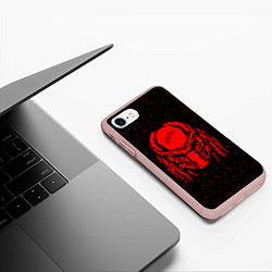 Чехол iPhone 7/8 матовый Предатор Z, цвет: 3D-светло-розовый — фото 2