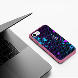 Чехол iPhone 7/8 матовый Brawl Stars CROW, цвет: 3D-малиновый — фото 2
