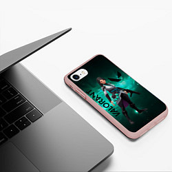 Чехол iPhone 7/8 матовый Valorant, цвет: 3D-светло-розовый — фото 2