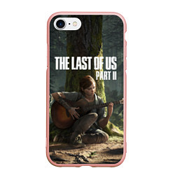 Чехол iPhone 7/8 матовый The Last of Us part 2, цвет: 3D-светло-розовый