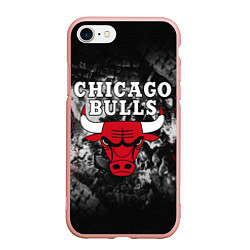 Чехол iPhone 7/8 матовый CHICAGO BULLS