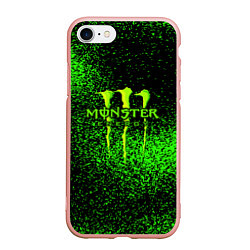 Чехол iPhone 7/8 матовый MONSTER ENERGY, цвет: 3D-светло-розовый