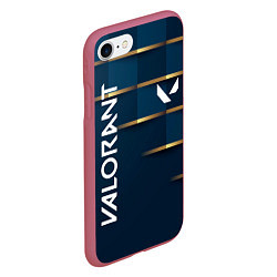 Чехол iPhone 7/8 матовый Valorant, цвет: 3D-малиновый — фото 2