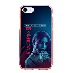 Чехол iPhone 7/8 матовый Bloodlines 2, цвет: 3D-светло-розовый