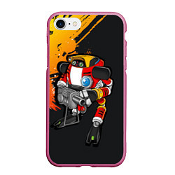 Чехол iPhone 7/8 матовый Sonic E-102 Гамма, цвет: 3D-малиновый