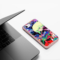 Чехол iPhone 7/8 матовый PROMARE, цвет: 3D-светло-розовый — фото 2