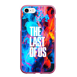 Чехол iPhone 7/8 матовый THE LAST OF US, цвет: 3D-малиновый
