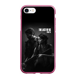 Чехол iPhone 7/8 матовый The Last Of Us PART 2, цвет: 3D-малиновый