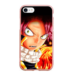 Чехол iPhone 7/8 матовый FAIRY TAIL ХВОСТ ФЕИ, цвет: 3D-светло-розовый