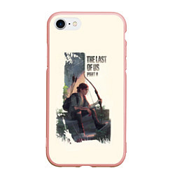 Чехол iPhone 7/8 матовый The Last of Us 2, цвет: 3D-светло-розовый