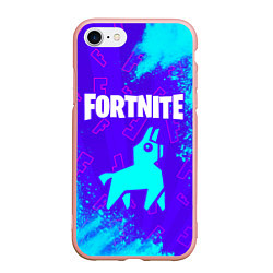 Чехол iPhone 7/8 матовый FORTNITE ФОРТНАЙТ, цвет: 3D-светло-розовый