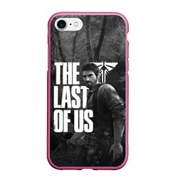 Чехол iPhone 7/8 матовый THE LAST OF US, цвет: 3D-малиновый