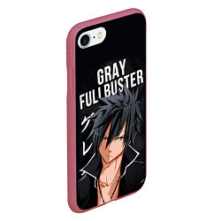 Чехол iPhone 7/8 матовый FAIRY TAIL ХВОСТ ФЕИ, цвет: 3D-малиновый — фото 2