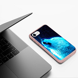 Чехол iPhone 7/8 матовый ВОЛЧИЙ ВОЙ D, цвет: 3D-светло-розовый — фото 2
