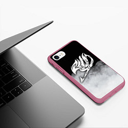 Чехол iPhone 7/8 матовый FAIRY TAIL ХВОСТ ФЕИ, цвет: 3D-малиновый — фото 2