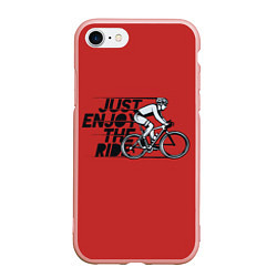 Чехол iPhone 7/8 матовый Just Enjoy the Ride Z, цвет: 3D-светло-розовый
