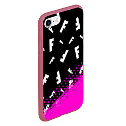 Чехол iPhone 7/8 матовый FORTNITE ФОРТНАЙТ, цвет: 3D-малиновый — фото 2