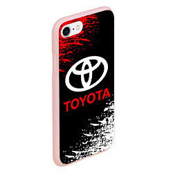 Чехол iPhone 7/8 матовый TOYOTA, цвет: 3D-светло-розовый — фото 2