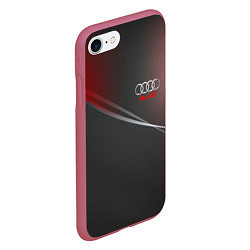 Чехол iPhone 7/8 матовый AUDI, цвет: 3D-малиновый — фото 2