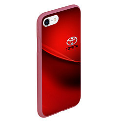 Чехол iPhone 7/8 матовый TOYOTA, цвет: 3D-малиновый — фото 2