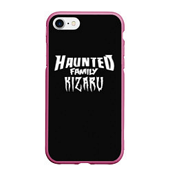 Чехол iPhone 7/8 матовый KIZARU HAUNTED FAMILY, цвет: 3D-малиновый