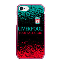 Чехол iPhone 7/8 матовый LIVERPOOL, цвет: 3D-малиновый