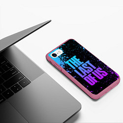 Чехол iPhone 7/8 матовый THE LAST OF US, цвет: 3D-малиновый — фото 2
