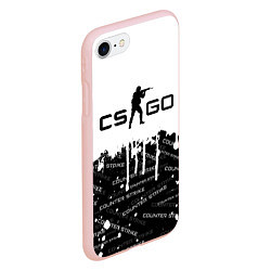 Чехол iPhone 7/8 матовый COUNTER STRIKE, цвет: 3D-светло-розовый — фото 2