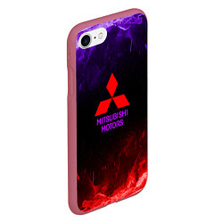 Чехол iPhone 7/8 матовый Mitsubishi, цвет: 3D-малиновый — фото 2