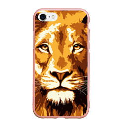 Чехол iPhone 7/8 матовый Взгляд льва