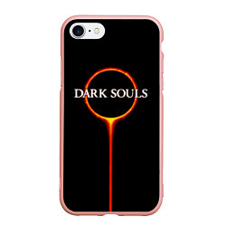 Чехол iPhone 7/8 матовый Dark Souls, цвет: 3D-светло-розовый